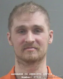 Mugshot of BRYCE CHRISTIAN BURNETT booked in Lagrange County, Indiana on May 13, 2026