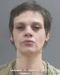 Mugshot of JAMIE LEIGH SANDERS booked in Lagrange County, Indiana on June 20, 2026