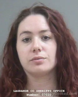 Mugshot of ELENA ANN RHODES booked in Lagrange County, Indiana on June 20, 2026