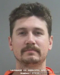 Mugshot of Taylor Nicolas Thatcher booked in Lagrange County, Indiana on July 18, 2026