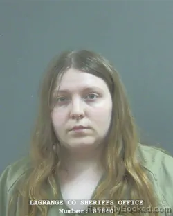 Mugshot of Paige Ayana Barrett booked in Lagrange County, Indiana on August 29, 2026