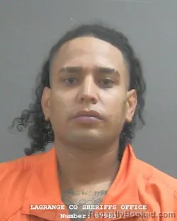 Mugshot of Victor Calzadilla Rojas booked in Lagrange County, Indiana on August 8, 2026