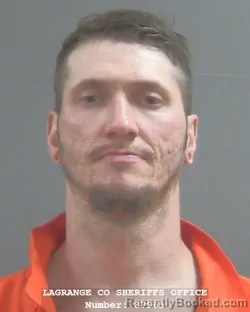 Mugshot of David Mikel Murray booked in Lagrange County, Indiana on August 8, 2026