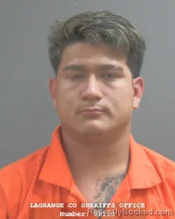 Mugshot of Yorby Jose Vargas booked in Lagrange County, Indiana on August 30, 2026
