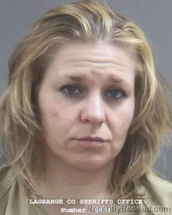 Mugshot of SAVANAH CHARMAYNE BURKHEAD booked in Lagrange County, Indiana on March 20, 2026