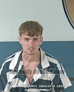 Booking photo from Lawrence County, Indiana