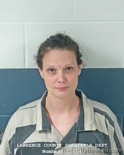 Mugshot of Heather Amber Mae Blessing booked in Lawrence County, Indiana on September 11, 2026