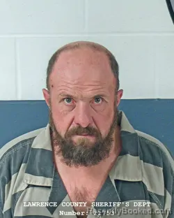 Mugshot of Richard A Hunter booked in Lawrence County, Indiana on August 25, 2026