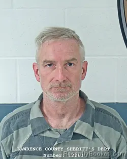 Mugshot of LEONARD TERRY THOMPSON booked in Lawrence County, Indiana on March 29, 2026