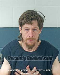 Booking photo from Lawrence County, Indiana