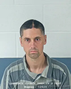 Mugshot of JOHN PETER WOLFF booked in Lawrence County, Indiana on April 2, 2026