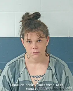 Mugshot of JESSICA DENISE HOWARD booked in Lawrence County, Indiana on March 20, 2026