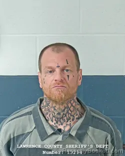 Mugshot of CHRISTOPHER M DAVIS booked in Lawrence County, Indiana on May 22, 2026