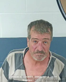 Mugshot of Toby S Harper booked in Lawrence County, Indiana on August 17, 2026