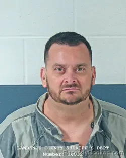 Mugshot of Gary L Gibson booked in Lawrence County, Indiana on September 14, 2026