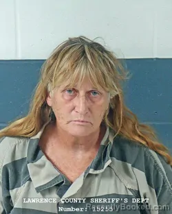 Mugshot of Dana Marie Baker booked in Lawrence County, Indiana on September 9, 2026
