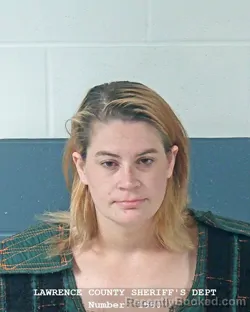 Mugshot of Jameelia Reann Grimes booked in Lawrence County, Indiana on October 6, 2026