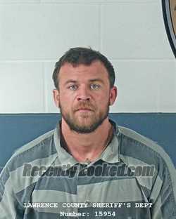 Booking photo from Lawrence County, Indiana