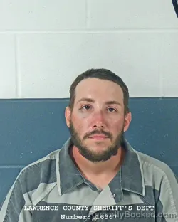 Mugshot of Damien Dean Robbins booked in Lawrence County, Indiana on September 29, 2026
