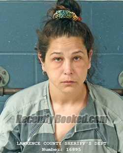 Booking photo from Lawrence County, Indiana