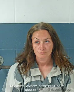 Mugshot of BRITTANY ANN WOOLRIDGE booked in Lawrence County, Indiana on March 19, 2026