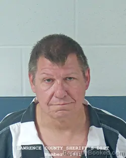 Mugshot of TEDDY JOE EGGERS booked in Lawrence County, Indiana on April 26, 2026