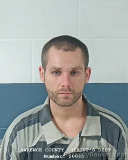 Booking photo from Lawrence County, Indiana