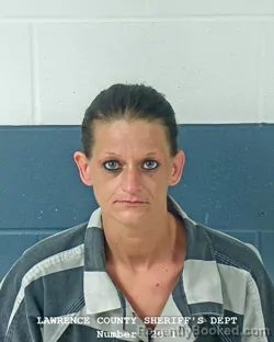 Mugshot of JENNIFER RAY HARRELL booked in Lawrence County, Indiana on May 29, 2026