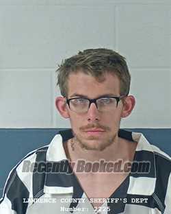 Booking photo from Lawrence County, Indiana