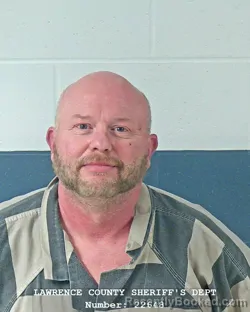 Mugshot of DANNY JOE LANKFORD booked in Lawrence County, Indiana on March 28, 2026