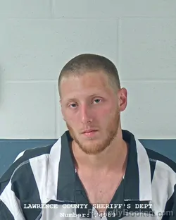 Mugshot of ELIAS JAMES BARTLETT booked in Lawrence County, Indiana on April 23, 2026