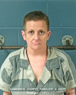 Mugshot of ALICIA A CLAFFEY booked in Lawrence County, Indiana on March 28, 2026