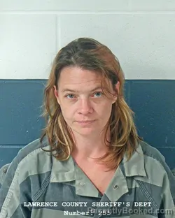 Mugshot of MEGAN MICHELLE MATTOX booked in Lawrence County, Indiana on June 9, 2026