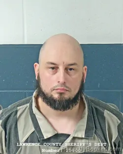 Mugshot of Cody A Grosvenor booked in Lawrence County, Indiana on August 18, 2026