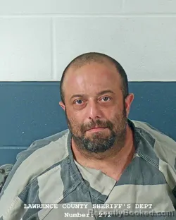 Mugshot of Andrew Collyn Acton booked in Lawrence County, Indiana on August 29, 2026