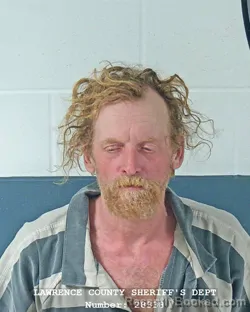 Mugshot of CASEY J MATHEWS booked in Lawrence County, Indiana on March 21, 2026