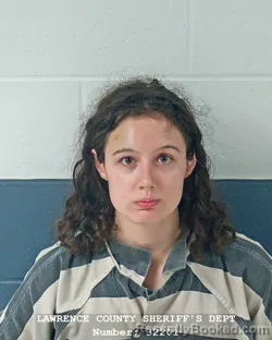 Mugshot of Alyssa M Brown booked in Lawrence County, Indiana on September 10, 2026