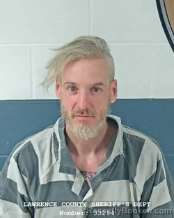 Booking photo from Lawrence County, Indiana