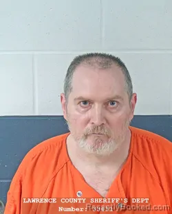 Mugshot of Shawn Edward Hays booked in Lawrence County, Indiana on August 26, 2026