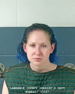 Mugshot of BRYNN VOLBRECHT booked in Lawrence County, Indiana on August 5, 2026