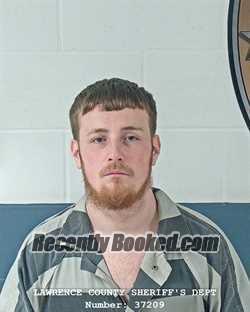 Booking photo from Lawrence County, Indiana