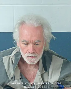 Mugshot of William Melvin booked in Lawrence County, Indiana on September 29, 2026