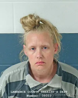 Mugshot of CHELSIE RENEE FERRAN booked in Lawrence County, Indiana on April 25, 2026
