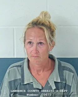 Mugshot of CHERYL L THOMAS booked in Lawrence County, Indiana on May 25, 2026