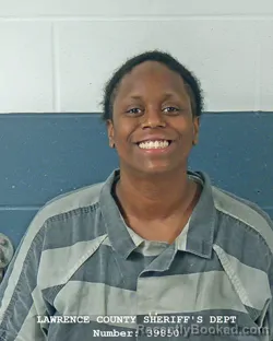 Mugshot of DIOVIONNE JURNEE BANKS booked in Lawrence County, Indiana on March 20, 2026