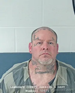 Mugshot of DONALD GENE BURTON booked in Lawrence County, Indiana on March 18, 2026