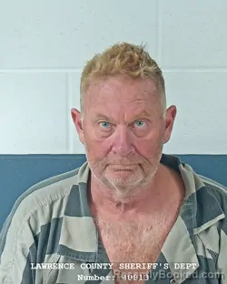 Mugshot of James Allen Williams booked in Lawrence County, Indiana on August 28, 2026
