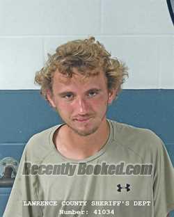 Booking photo from Lawrence County, Indiana