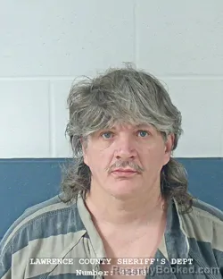 Mugshot of ALBERT A HUGHES booked in Lawrence County, Indiana on April 1, 2026