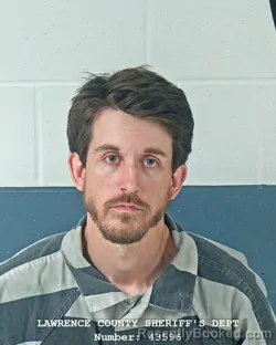 Mugshot of ZACHARY MICHAEL ATCHISON booked in Lawrence County, Indiana on June 24, 2026